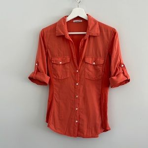 James Peres button up blouse sz small/medium